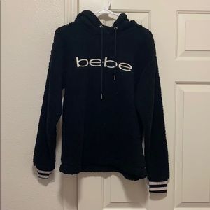 Bebe Sherpa material sweatshirt, Never worn